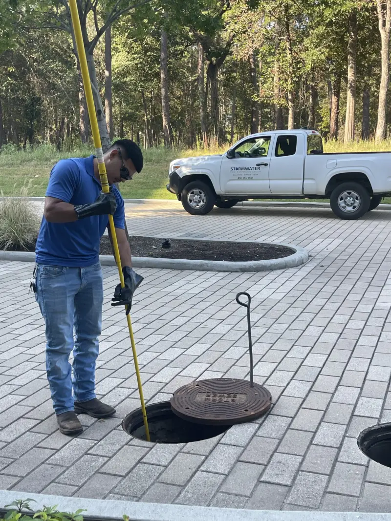 stormwater inspection in Houston Texas by Stormwater Professionals Group.